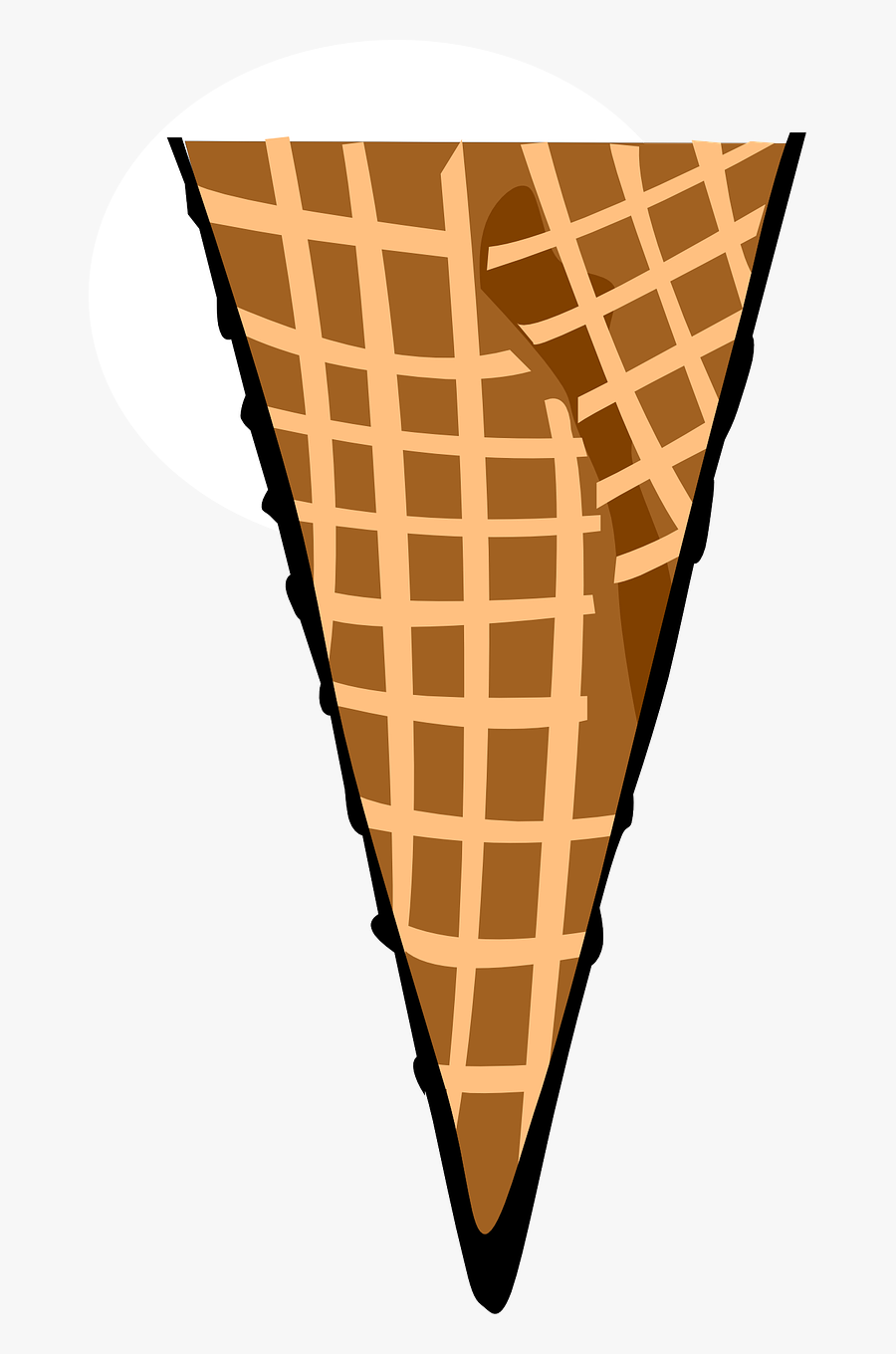 Cone Waffle Food Free Picture - Ice Cream Clip Art, Transparent Clipart