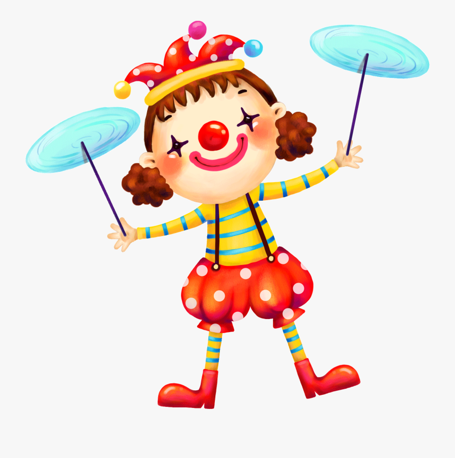 Clown Clipart Jokar - Circus Clown Girl Cartoon , Free Transparent ...