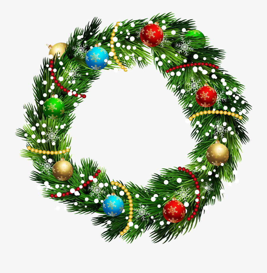 Christmas Wreath Png Clip Art Image - Christmas Wreath Deer Clip Art, Transparent Clipart