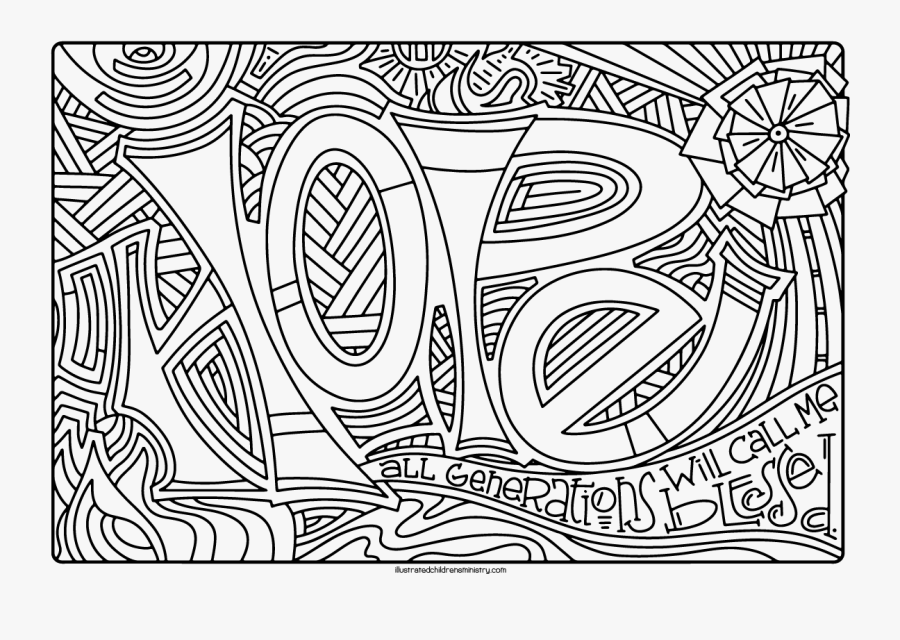 Hope Coloring Poster - Line Art, Transparent Clipart