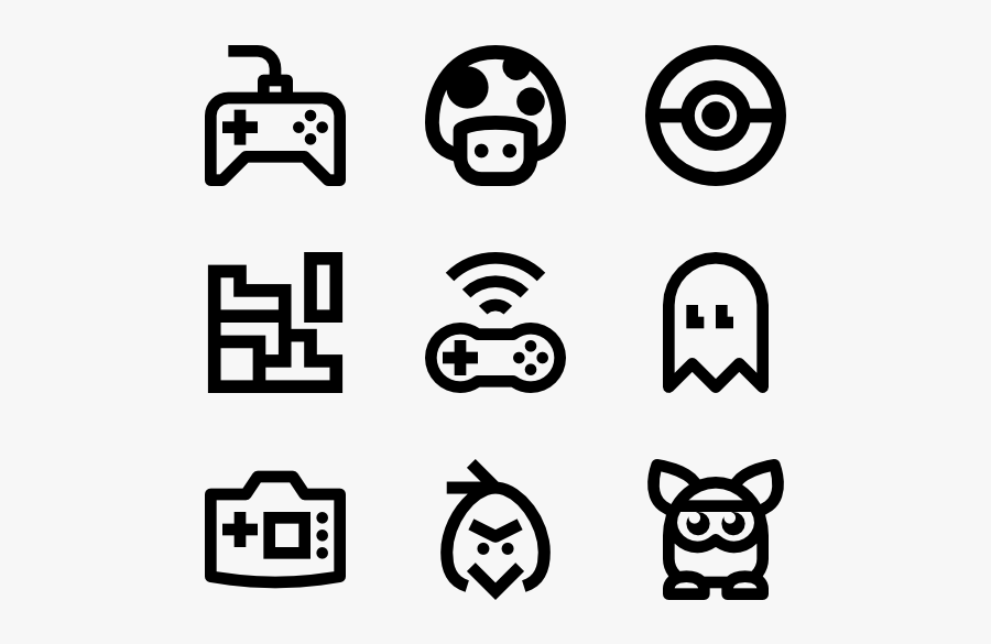 Videogames Black And White, Transparent Clipart