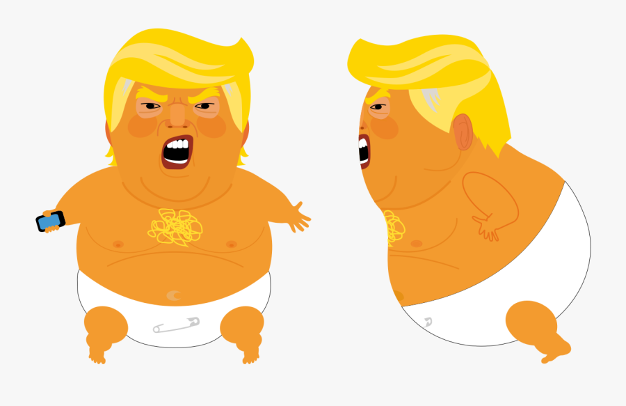 Baby Trump Balloon, Transparent Clipart