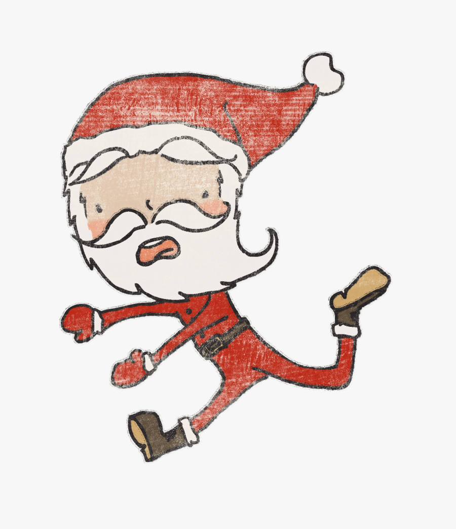 13 Best Free Santa Clip Art - Santa Clipart Running Transparent, Transparent Clipart
