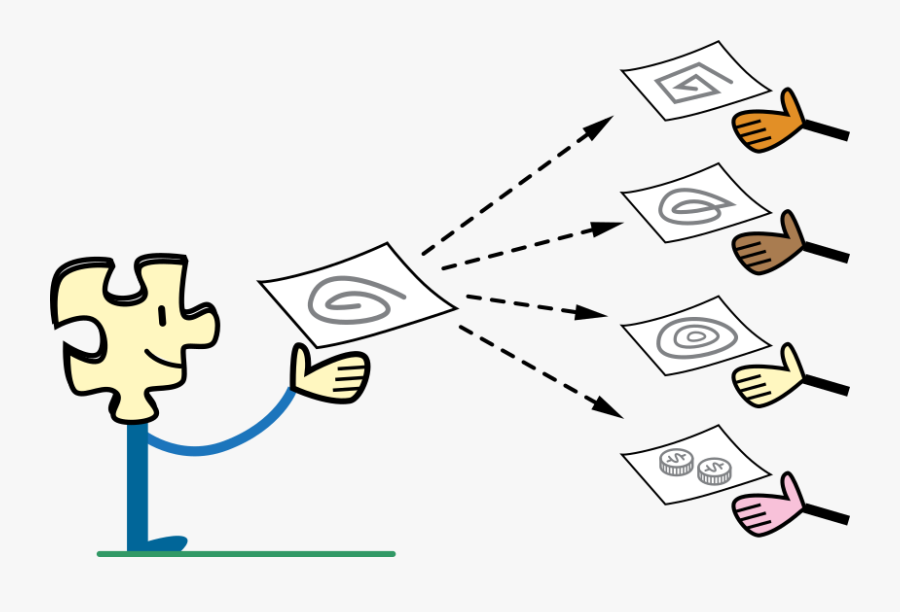 File - Sharing-character - Notes Sharing, Transparent Clipart