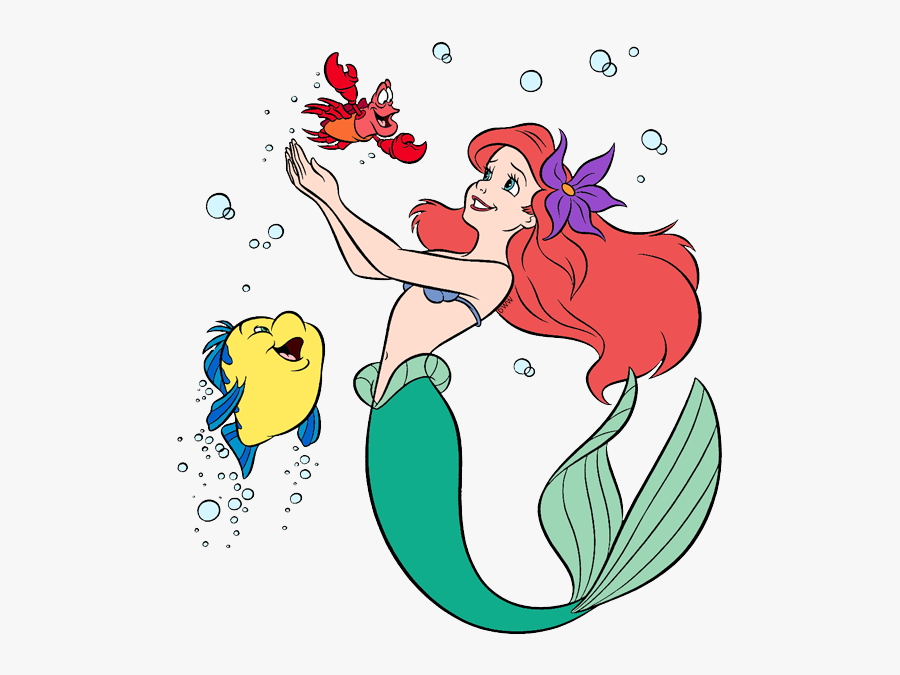 Ariel And Clip Art - Disney Little Mermaid Sebastian Ariel , Free