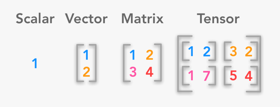 Tensor Vs Matrix Vs Vector, Transparent Clipart