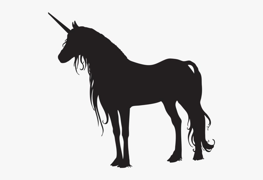 Unicorn Silhouette Transparent Background, Transparent Clipart