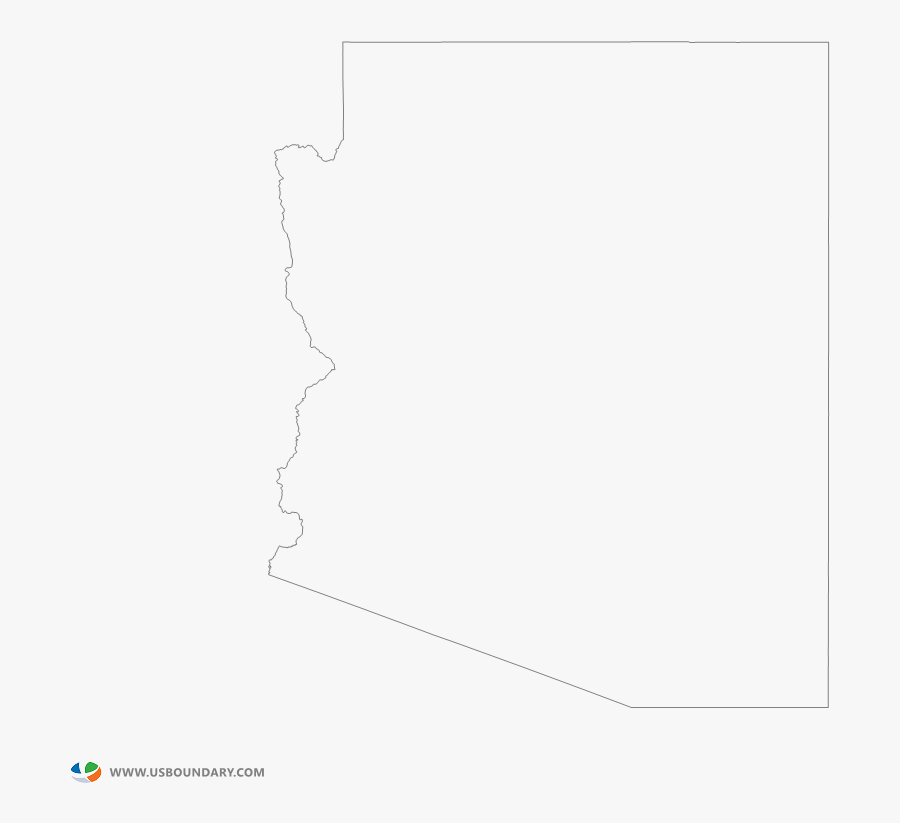 Clip Art Arizona State Outline Png - Paper, Transparent Clipart