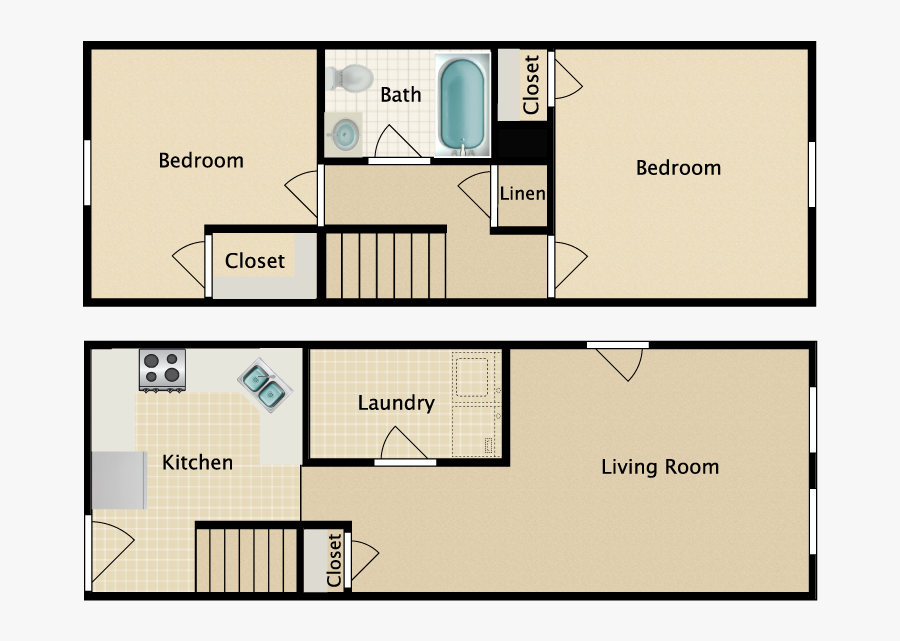 Apartments Availability Floor Plans Pricing Part 2 - House Floor Plan Clip Art, Transparent Clipart