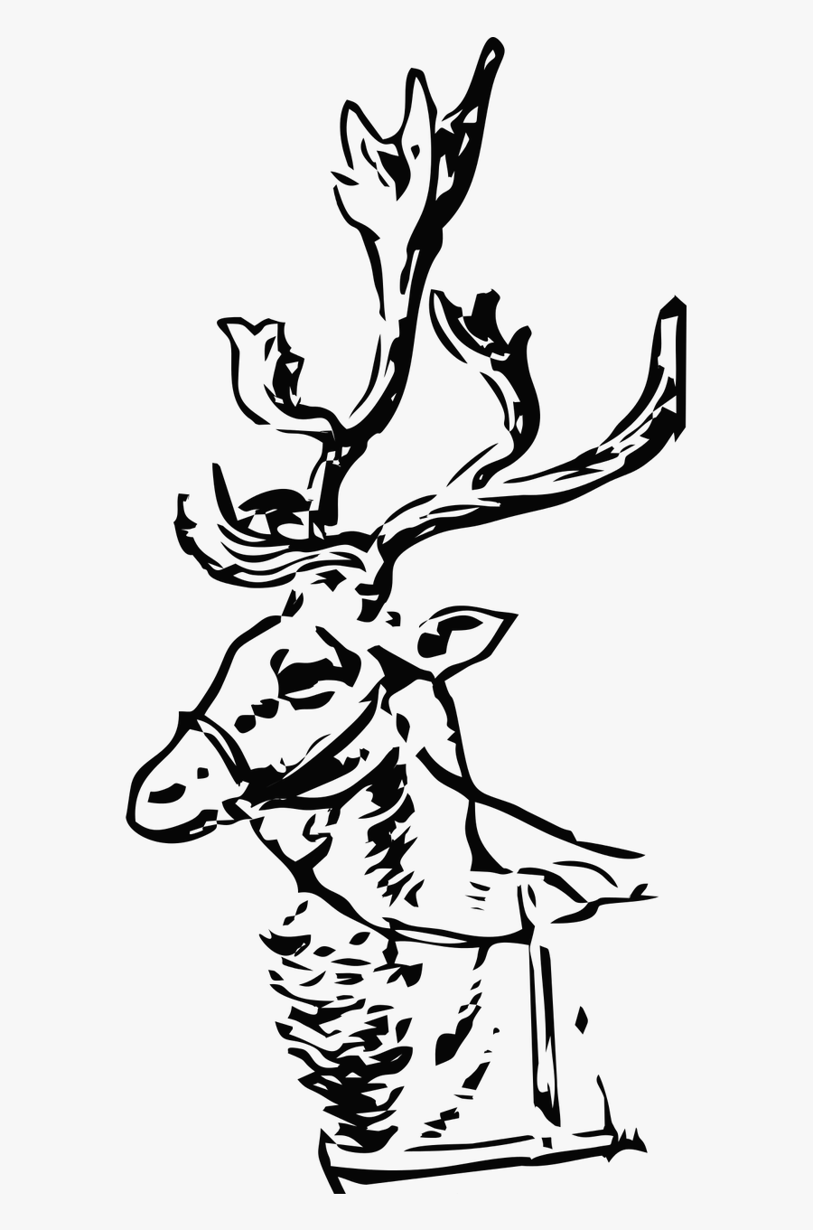 Reindeer Santa Santa Claus Christmas Free Picture - Illustration, Transparent Clipart