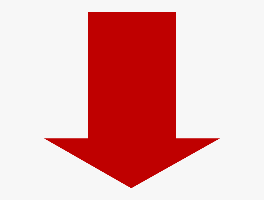 Red Down Arrow Clip Art - Red Arrow Down Png, Transparent Clipart