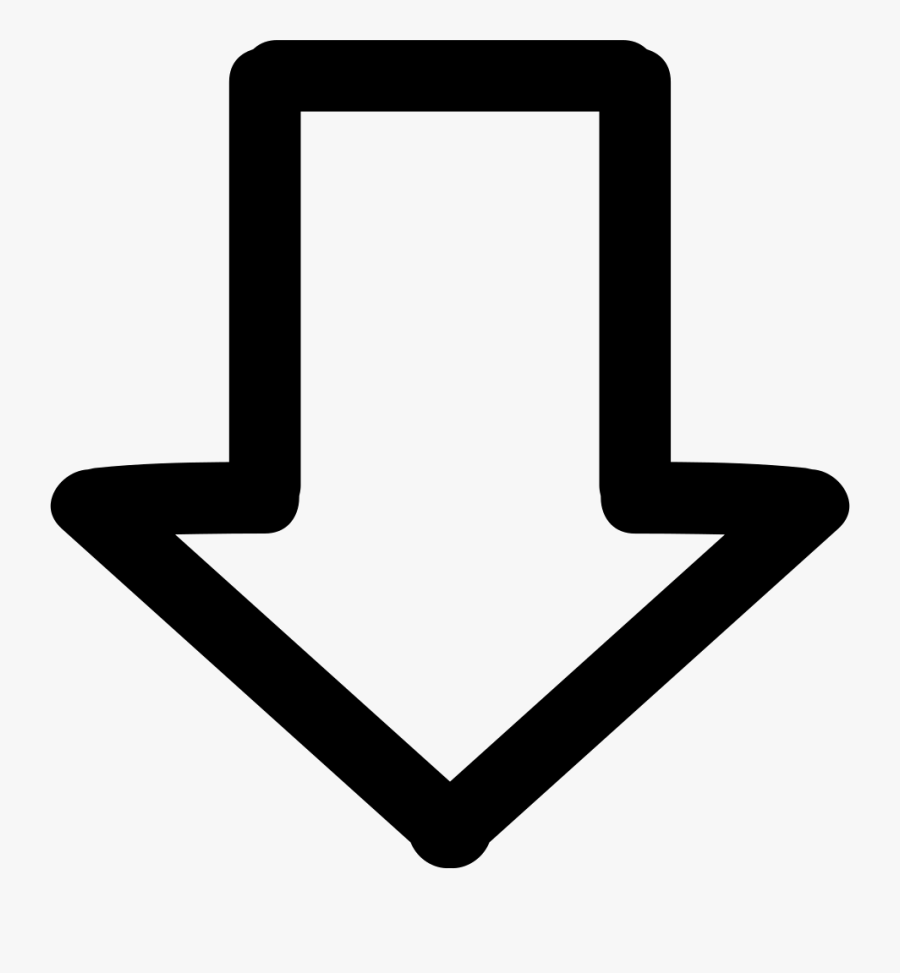 Arrow Sign Png - Hand Down Arrow Png, Transparent Clipart