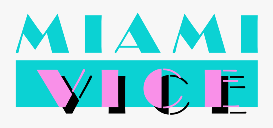 Miami Vice 80"s Logo - Miami Vice Tv Logo, Transparent Clipart