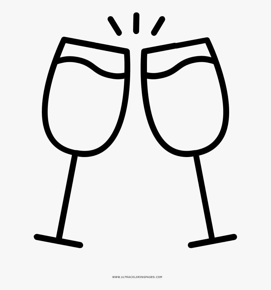 Cheers Coloring Page - Anillo Compromiso Vector Png, Transparent Clipart