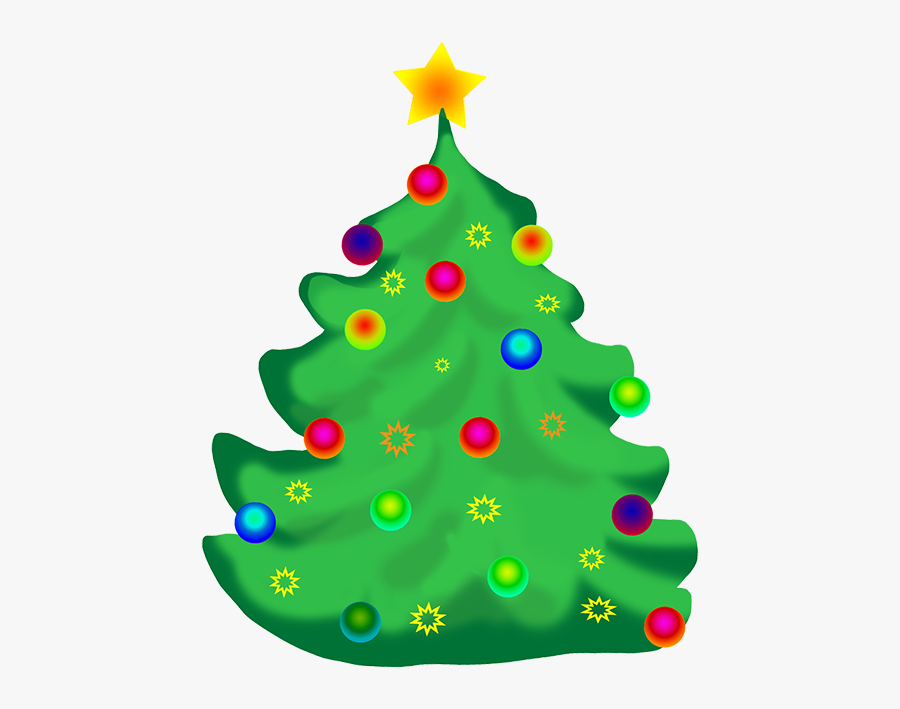 Decorated Christmas Tree Clip Art - Christmas Day, Transparent Clipart