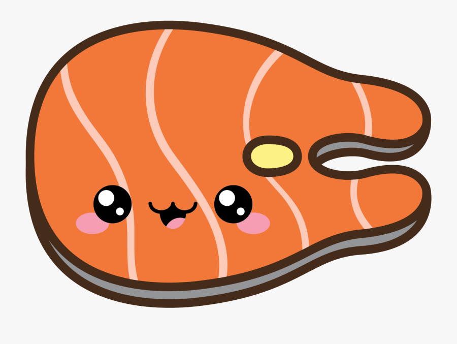 Cute Bbq Salmon - Cute Salmon Png, Transparent Clipart