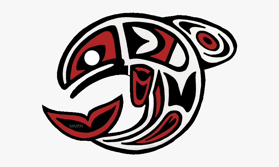 Pacific Northwest Salmon Art - Pacific Northwest Tribal Salmon, Transparent Clipart