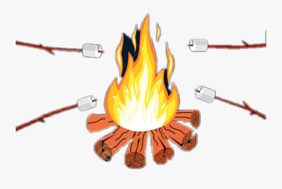 Transparent Bon Fire Png - Marshmallow Over Campfire Png, Transparent Clipart