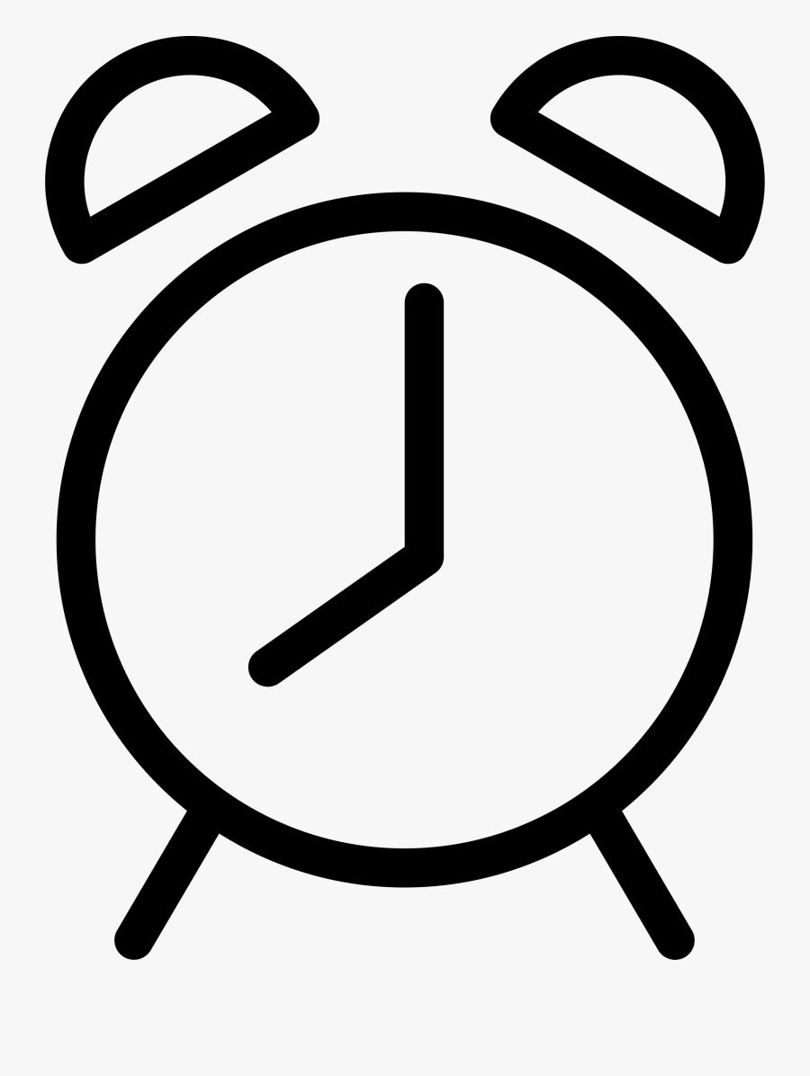 Alarm Clock - Silhouette Alarm Clock Png, Transparent Clipart