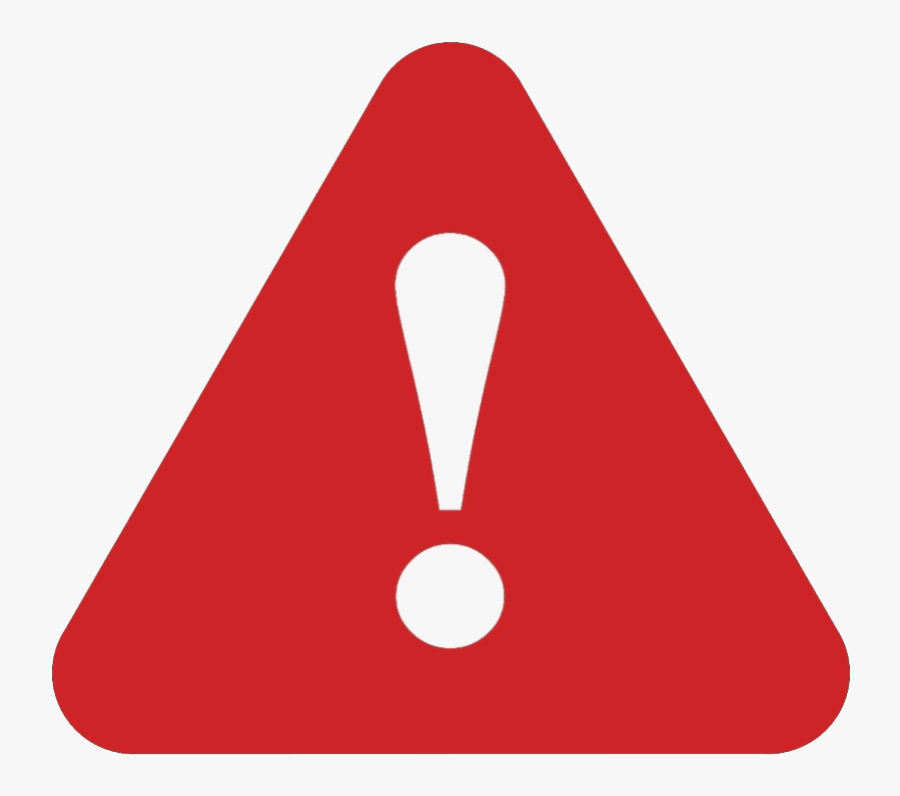 Red Attention Sign Png No Background - Warning Icon , Free Transparent ...