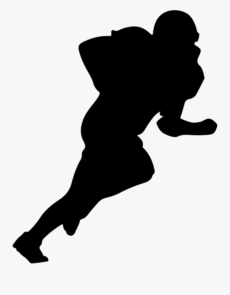 American Football American Football Player Sport Free - Silhouette Football Player Clipart, Transparent Clipart