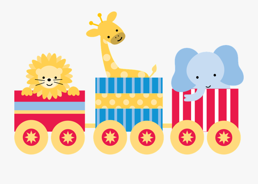 Transparent Train Clipart Png - Circus Animal Train Clipart, Transparent Clipart