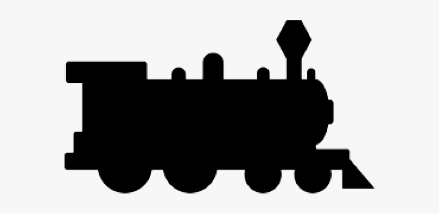 Silhouette Train Engine Clipart, Transparent Clipart