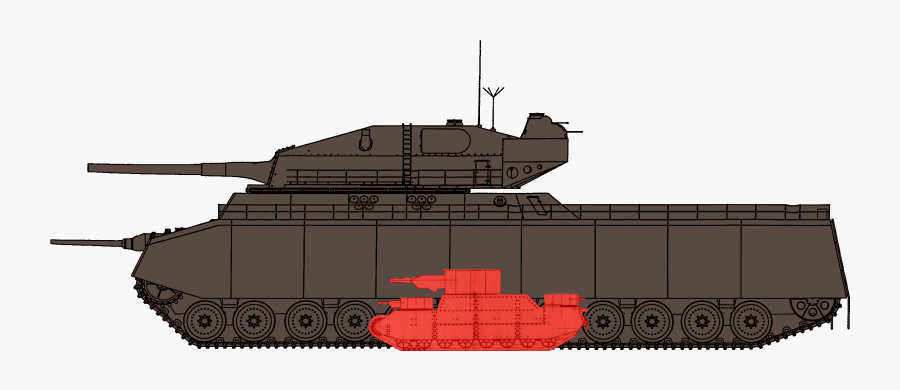 Wars Clipart Tank Shooting - Ratte Tank Size Comparison, Transparent Clipart