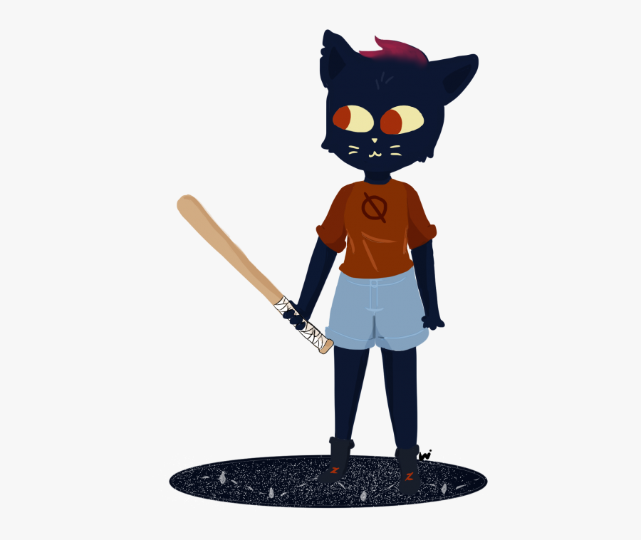 Night In The Woods Baseball Bat, Transparent Clipart