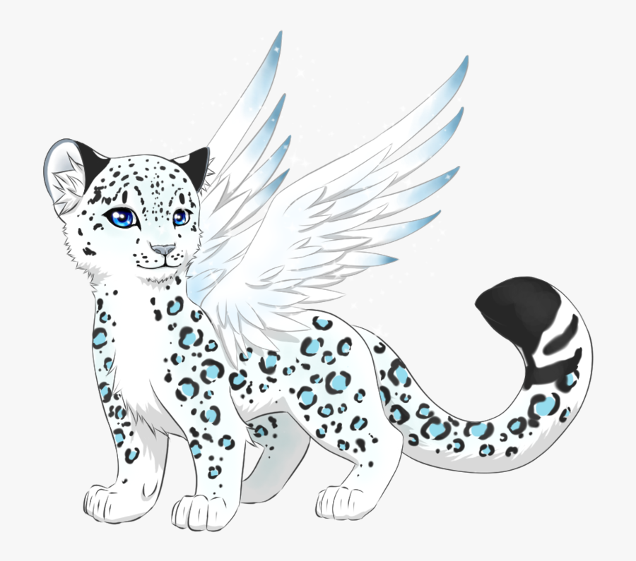 Transparent Snow Leopard Clipart - Baby Snow Leopard Drawing , Free