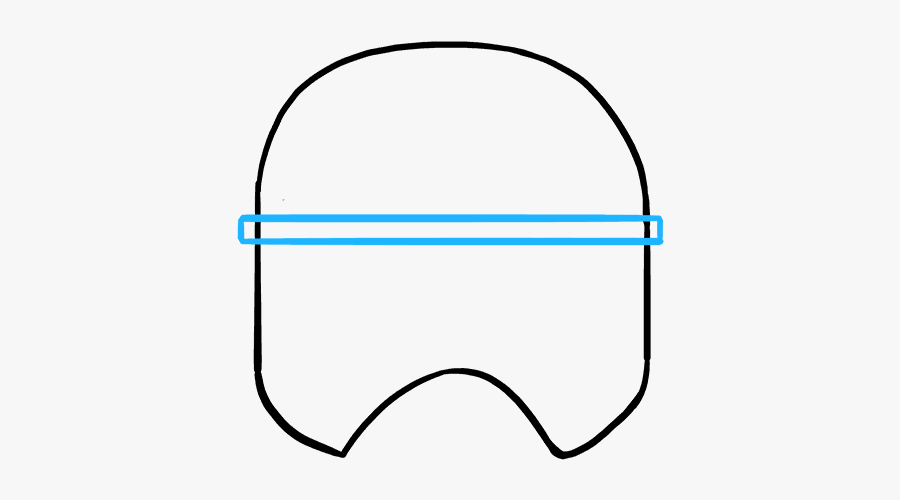 How To Draw Stormtrooper Helmet - Circle, Transparent Clipart