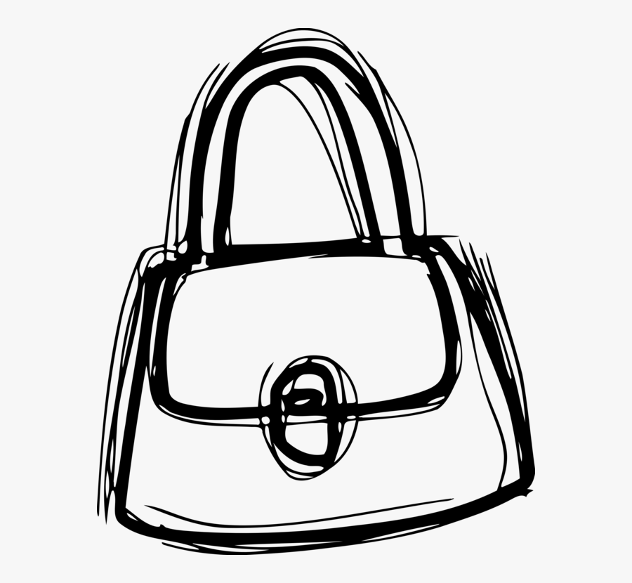 Line Art,monochrome Photography,brand - Handbag Clipart, Transparent Clipart