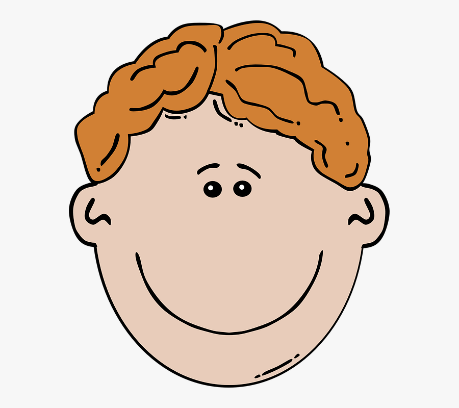 Boy, Young, Blonde, Brown, Teen, Teenager, Face, Person - Clip Art Boy's Face, Transparent Clipart