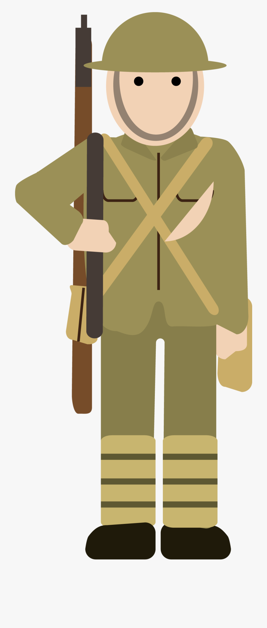 Military Clipart Ww1 - Cartoon Simple World War 1, Transparent Clipart