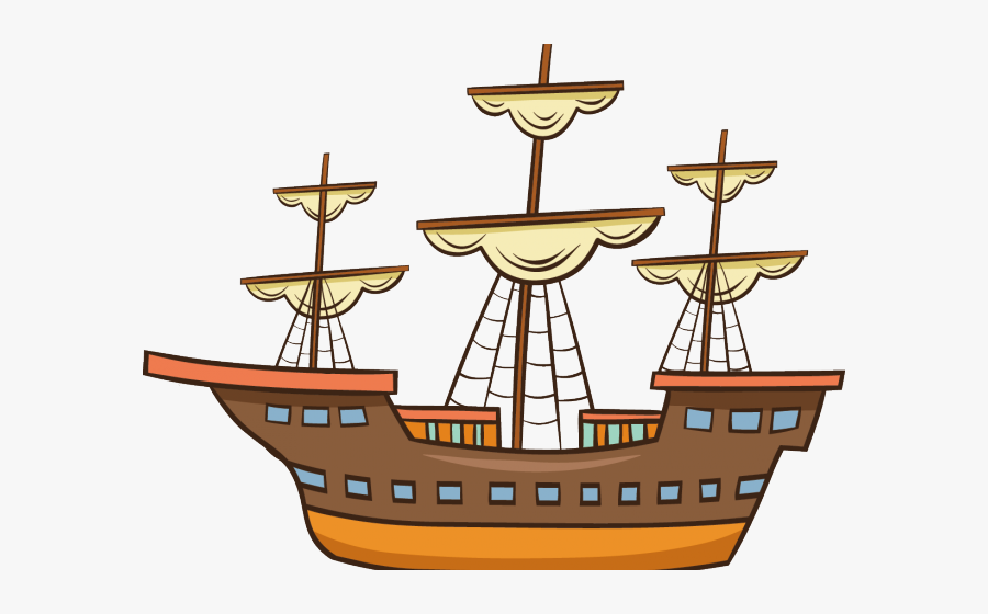 Caravel Ship Clipart, Transparent Clipart