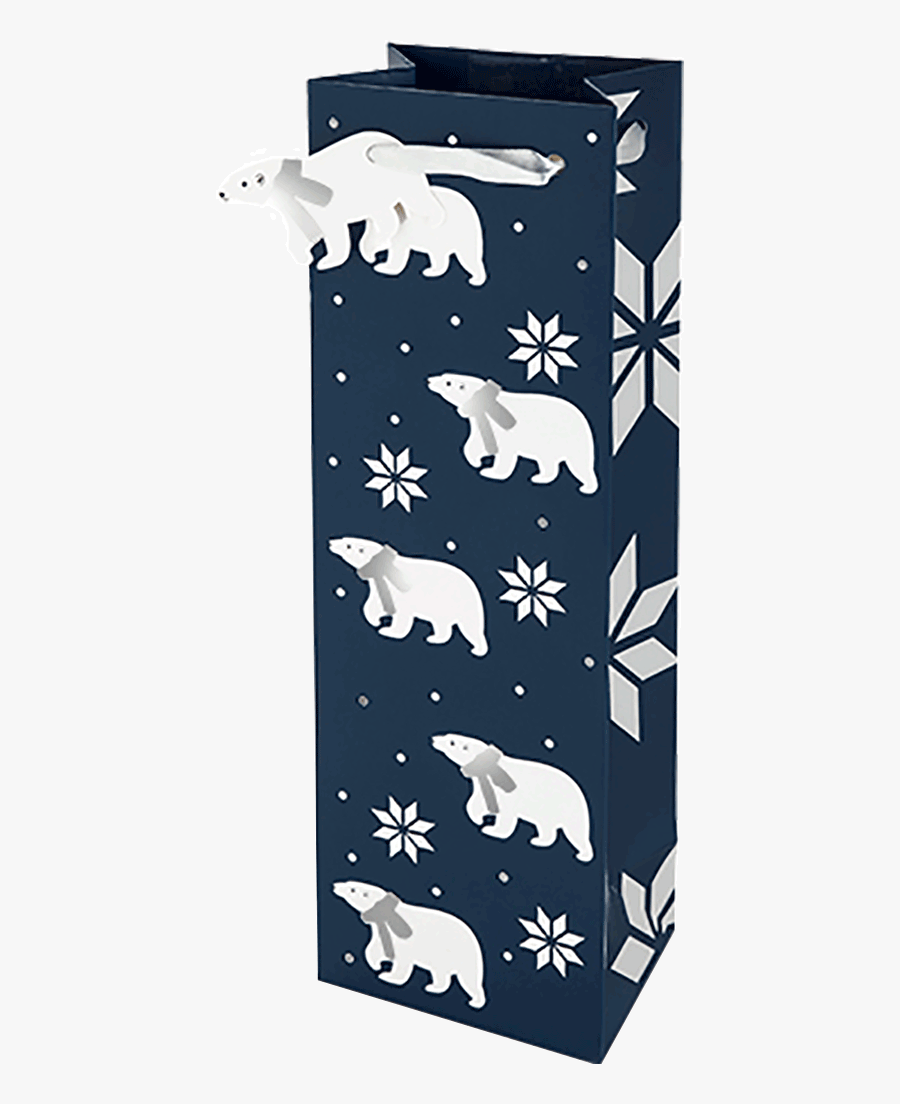 Polar Bear Gift Bag - Illustration, Transparent Clipart