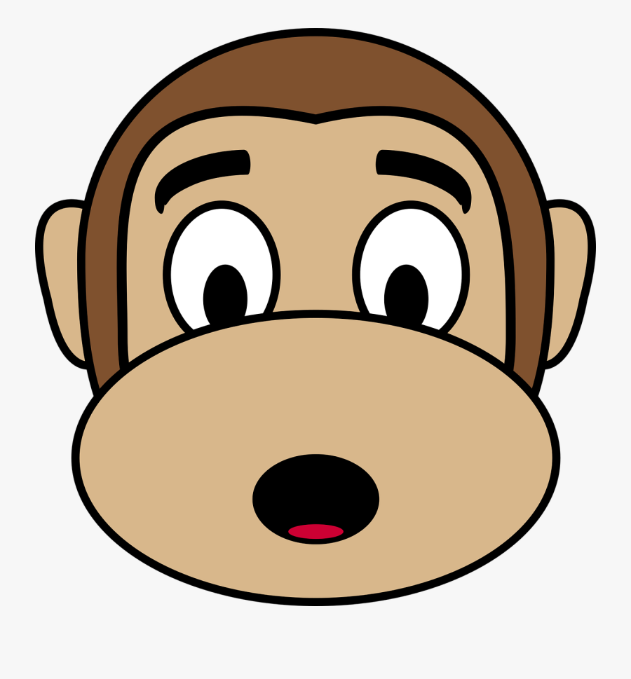 Graphic Royalty Free Library Ape Clipart Gorilla Face - Gambar Muka Monyet Kartun, Transparent Clipart