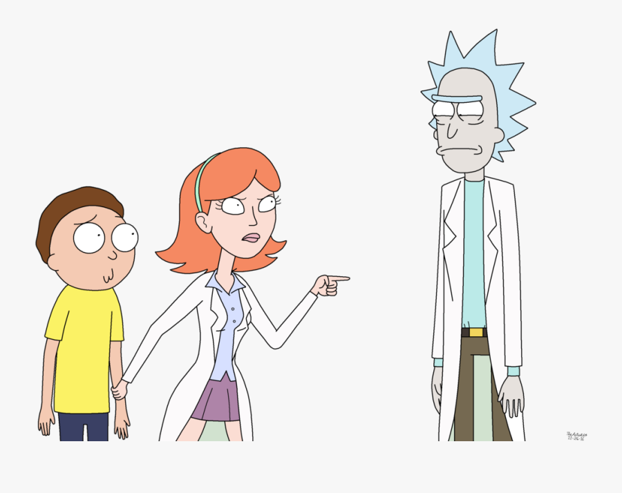 Rick Clipart Full Body - Rick And Morty And Jessica , Free Transparent ...