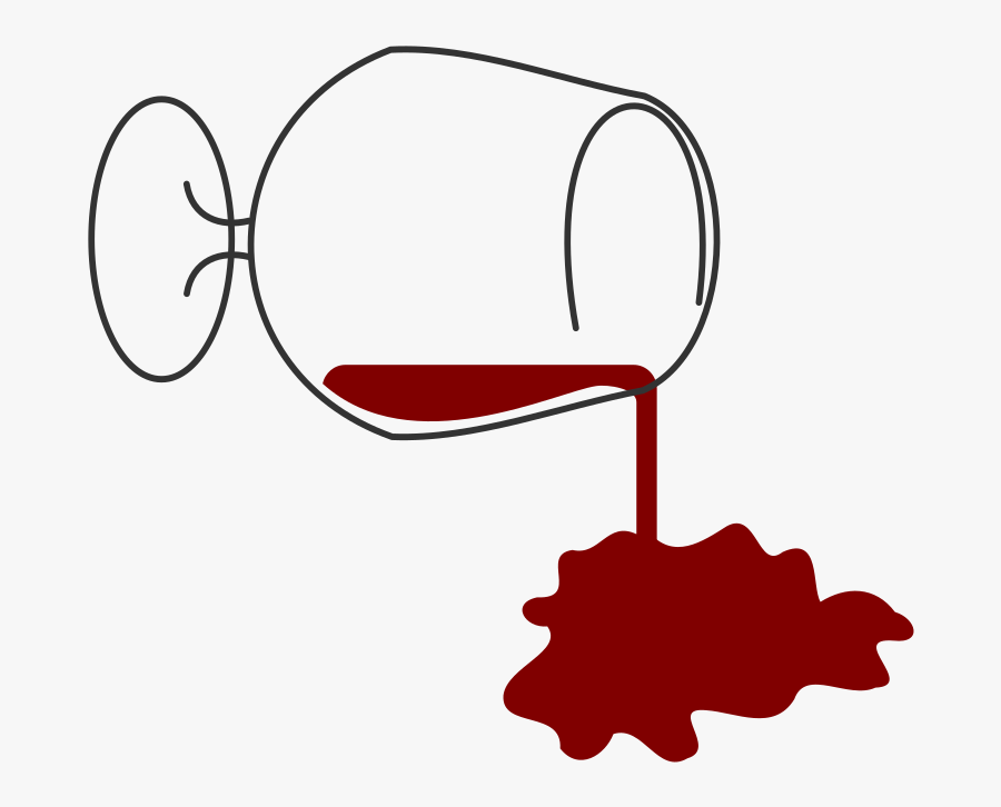 Spilling Wine - Spilled Wine Clipart, Transparent Clipart