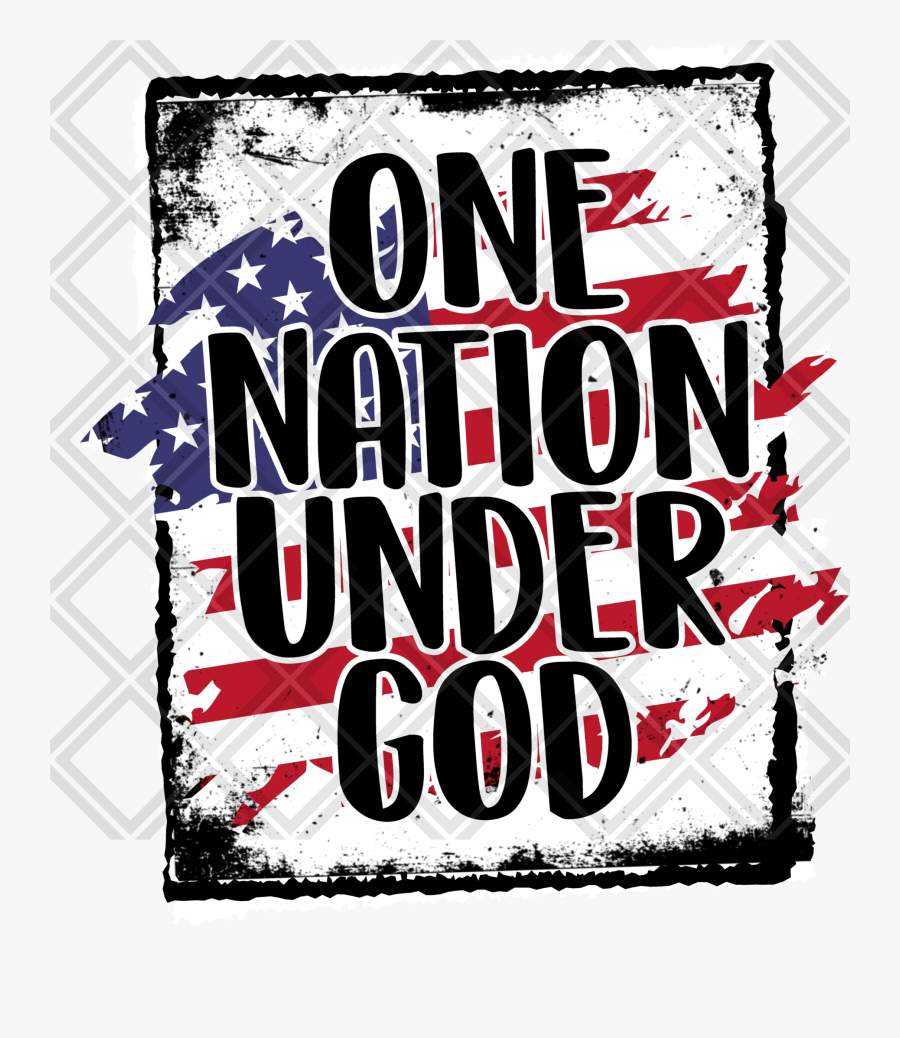 One Nation Under God Htv Transfer, Sublimation Transfer, - Poster, Transparent Clipart