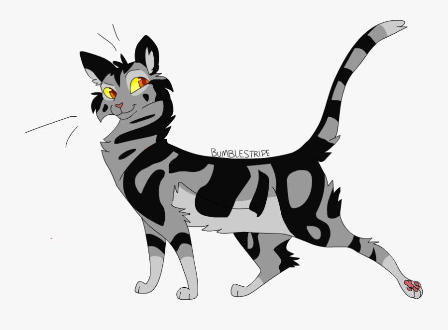 Transparent Cat Tail Clipart - Warrior Cat Png Cartoon, Transparent Clipart