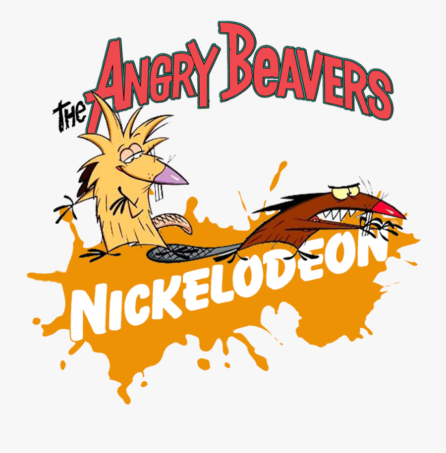 Nickelodeon The Angry Beavers Logo, Transparent Clipart