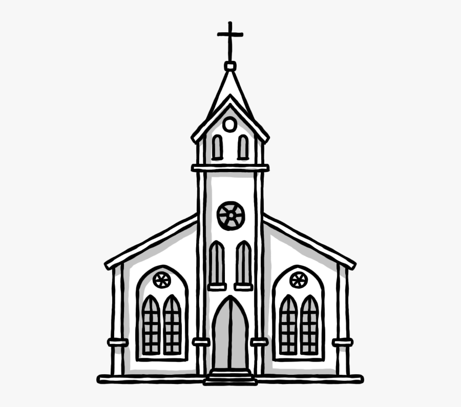 Church Hand-painted Drawing Chapel Png Image High Quality - Medieval