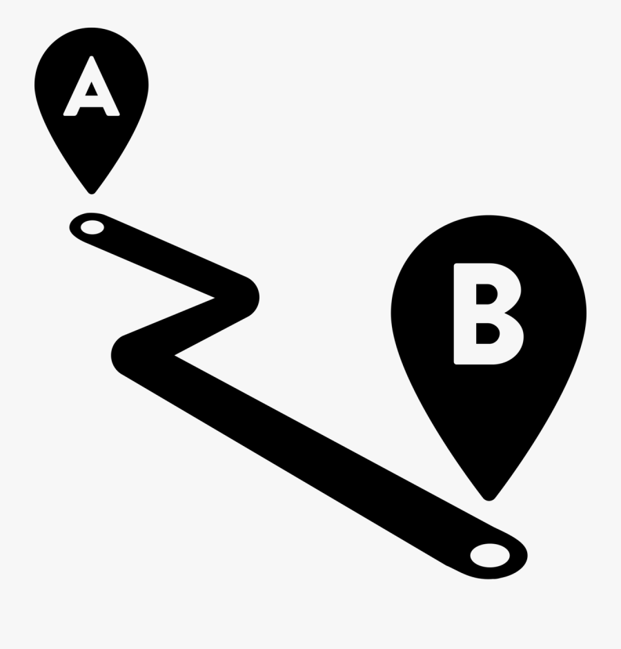 Api Road Map Clipart Transparent Download - Route Icon, Transparent Clipart