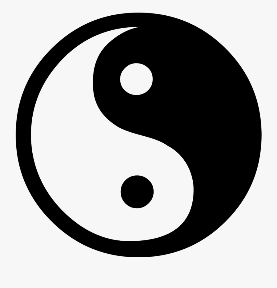Yin Yang Free Stock Photo A Yin Yang Symbol With A - Simple Yin Yang Tattoo, Transparent Clipart