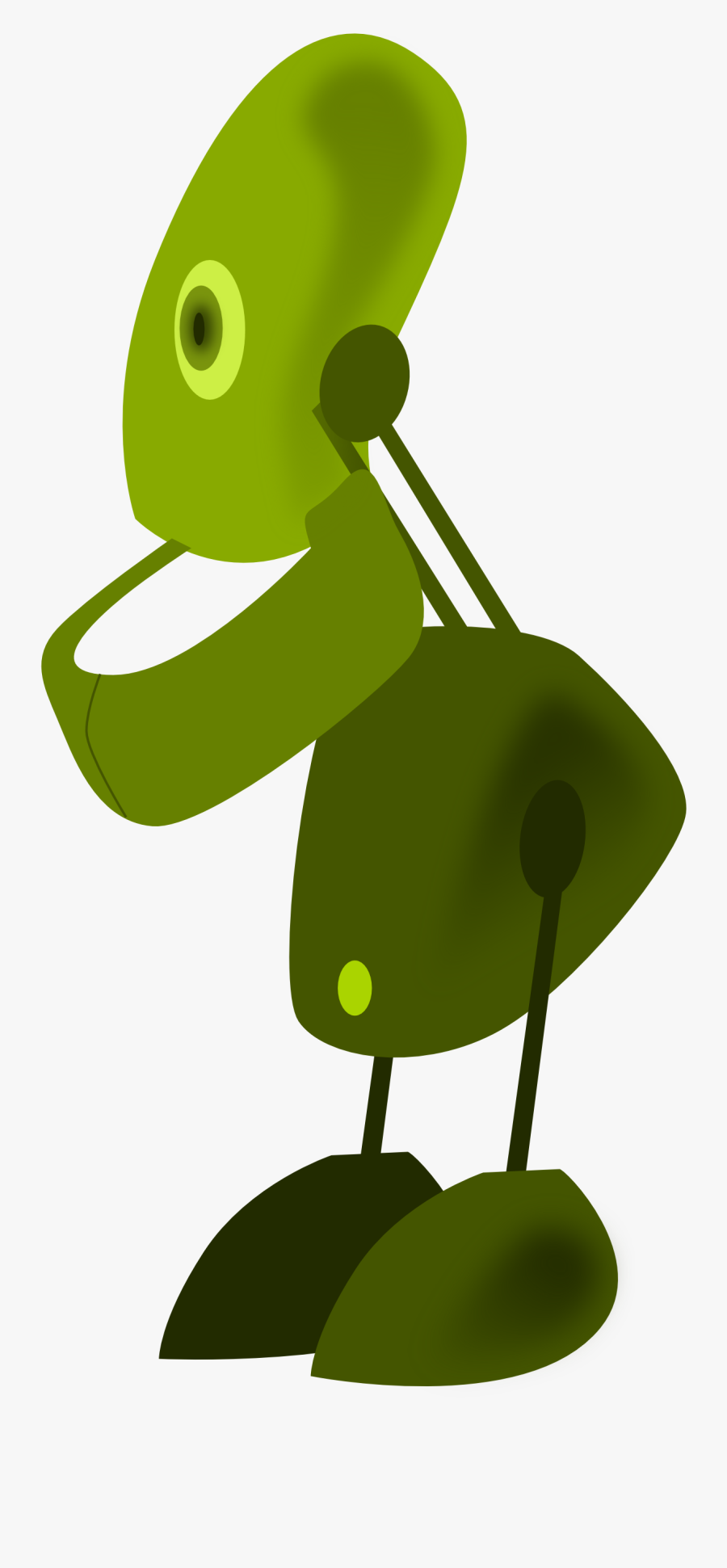 Robot Green Christmas Xmas Electronics Toy Peace Symbol - Robot, Transparent Clipart