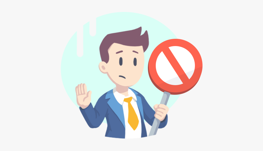 Saying No To Customers - Saying No Png, Transparent Clipart