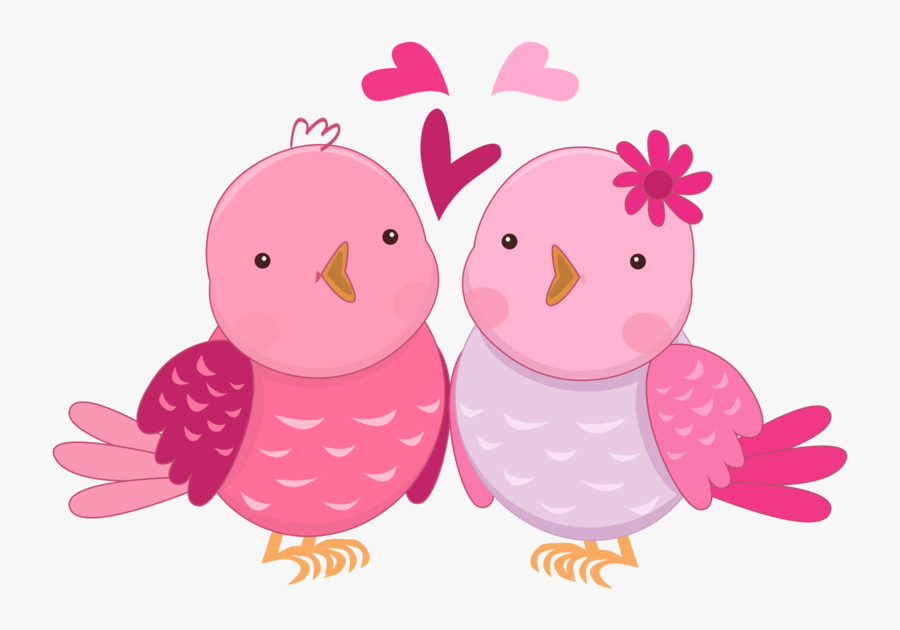 Pink In Love Birds Clipart Stickers Pinterest Bird - Imagens De Passarinhos Rosa, Transparent Clipart