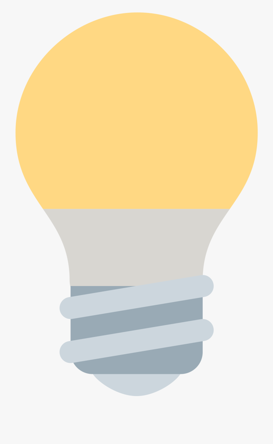 Great Clip Filetwemoji - Light Bulb Emoji Png, Transparent Clipart