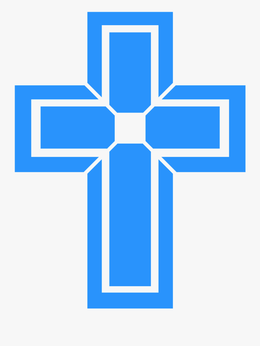 Cross Vector Teal, Transparent Clipart